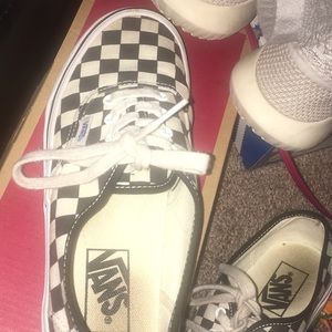 Off white checkerboard vans